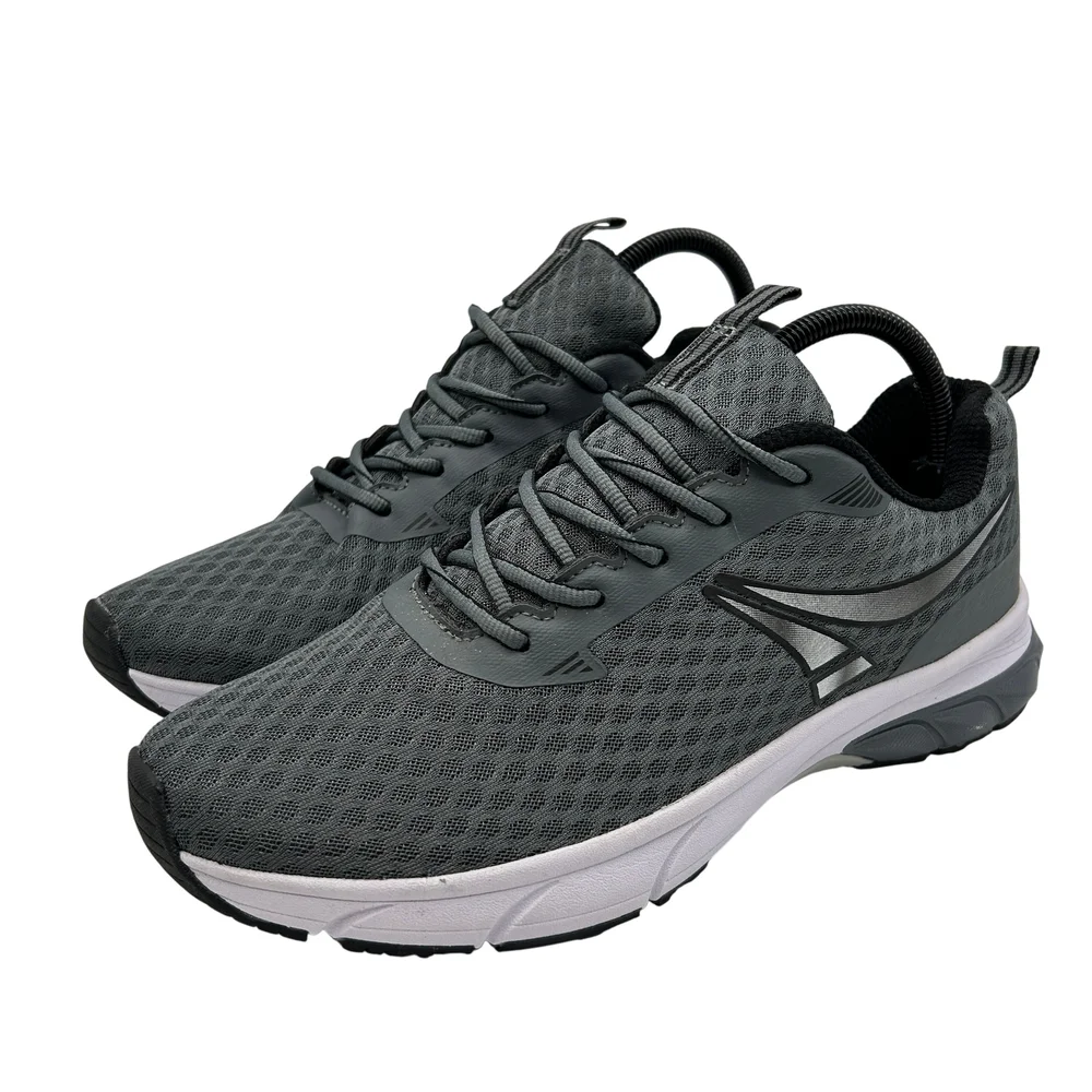 Crane Shoes Mens Size 9.5 Memory Foam Gray Athletic Running Sneakers Aldi 52270